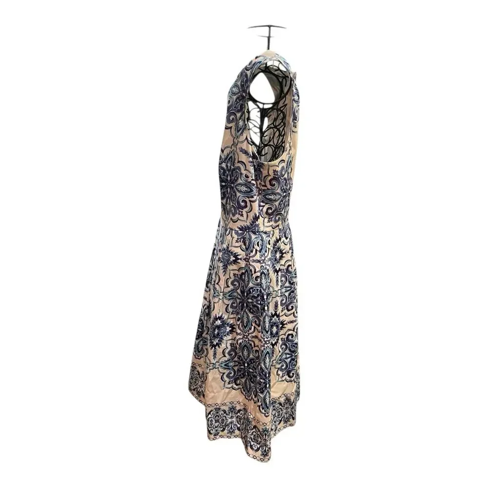 TALBOTS Dress Size 12P Floral Pockets Boho Romantic Ditzy Pockets Fairy Lined